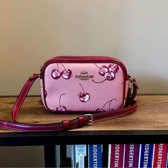 Coach Handbags - Coach Mini Jamie Camera Bag with Pink Cherry Print
